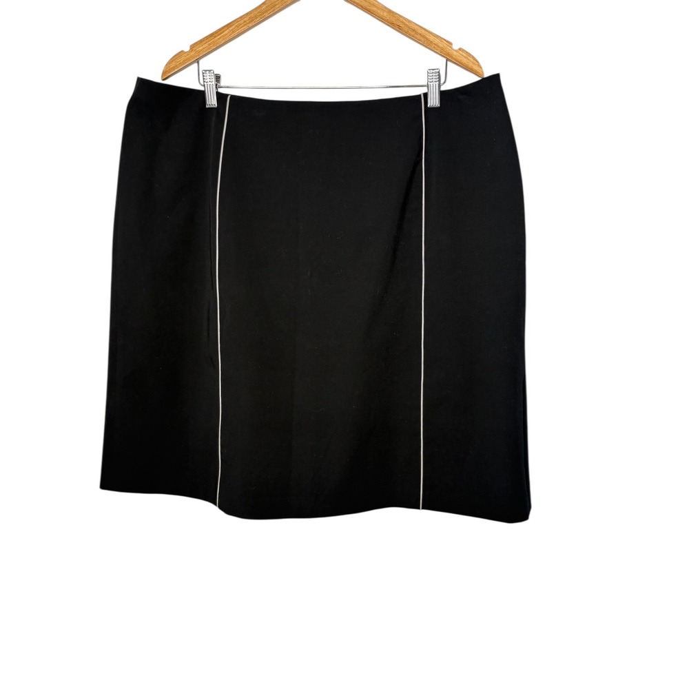 Apostrophe Woman Black Pencil Skirt Plus‎ Size 20W Career Office Lined